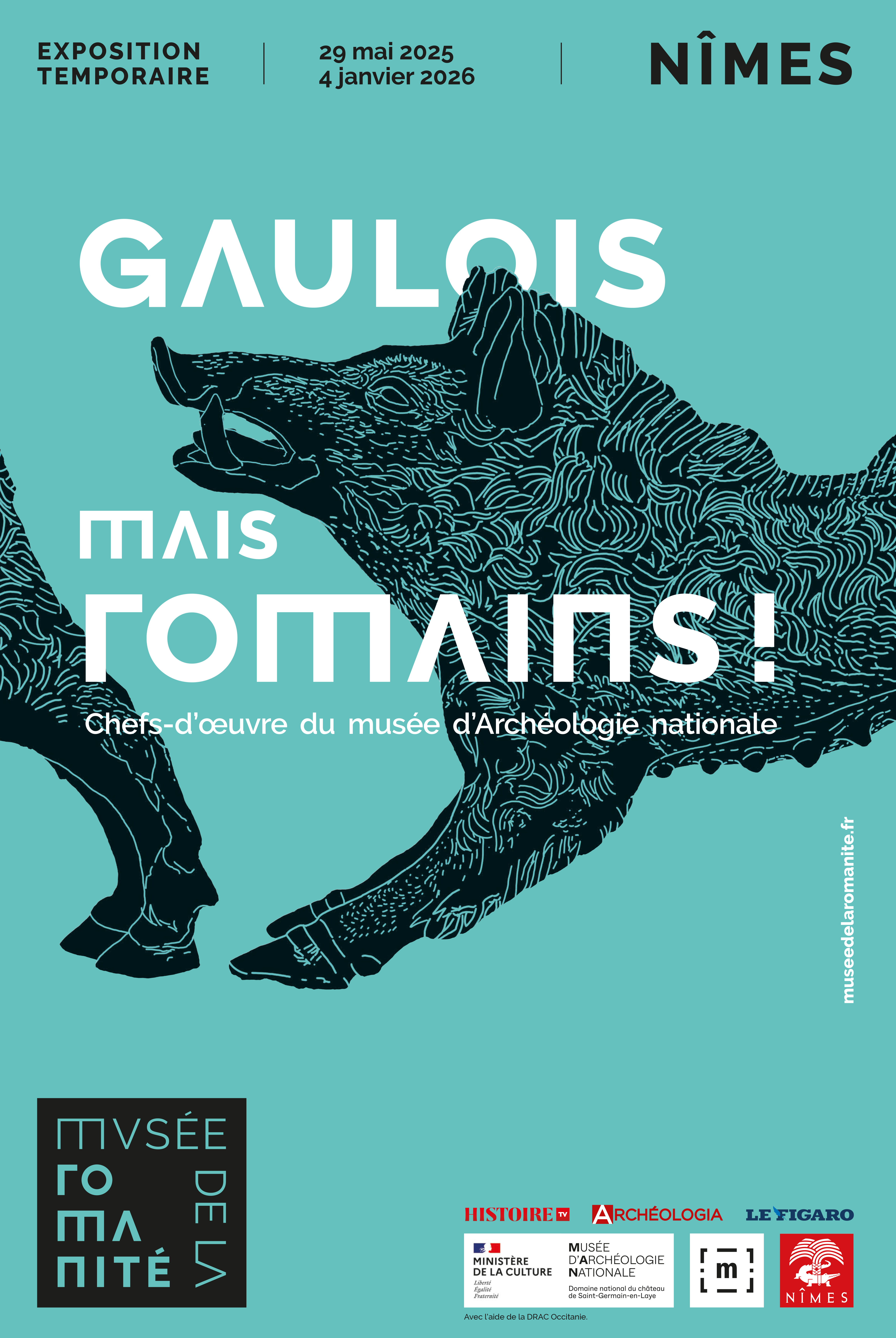Affiche exposition Gaulois mais Romains !