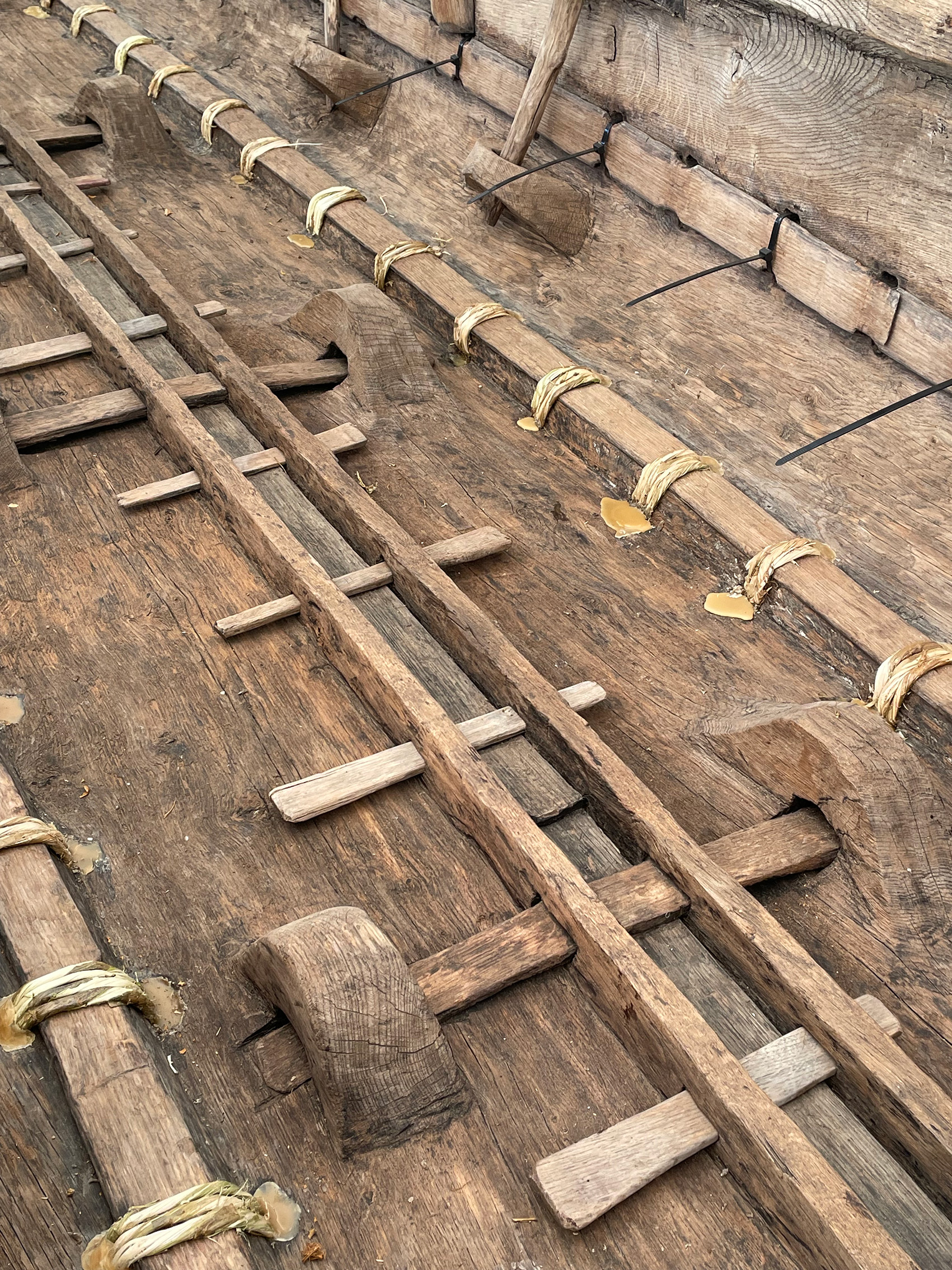 Couture en cours. Détail