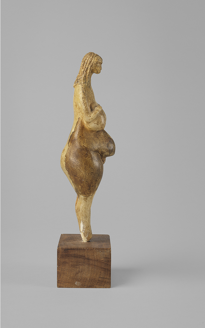 Reconstitution de la Dame de Brassempouy par Benoît-Claude Champion à partir de reproductions de la tête féminine de Brassempouy