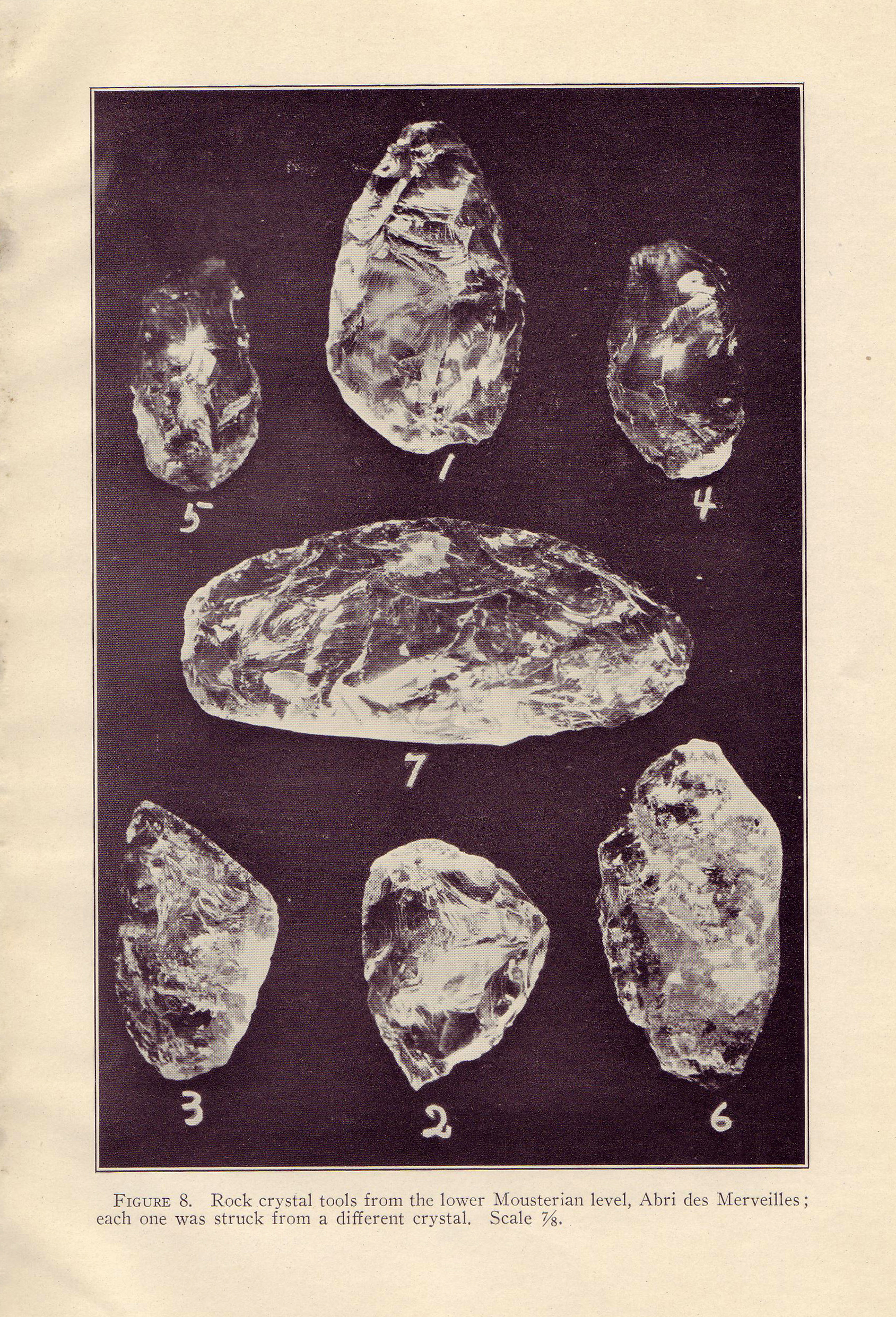 Photographie des outils en cristal de roche