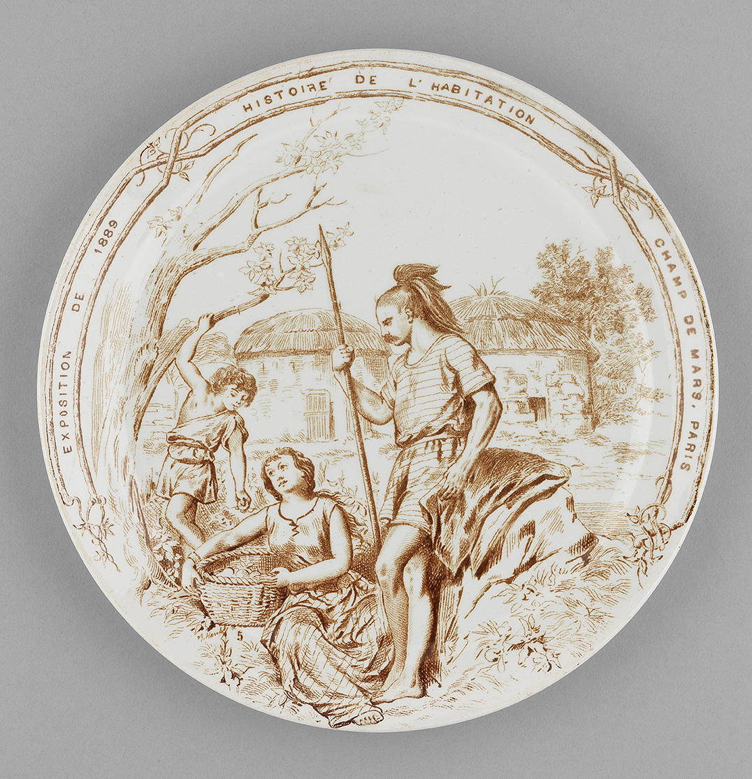 Assiette, série Histoire de l'habitation 5. Gaulois