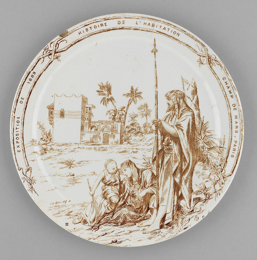 Assiette, série Histoire de l'habitation 11. Arabie