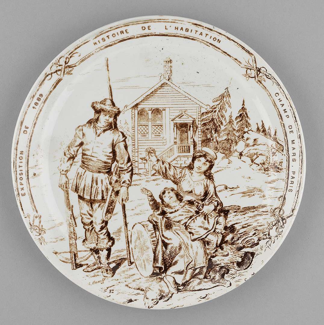 Assiette, série Histoire de l'habitation 12. Scandinaves