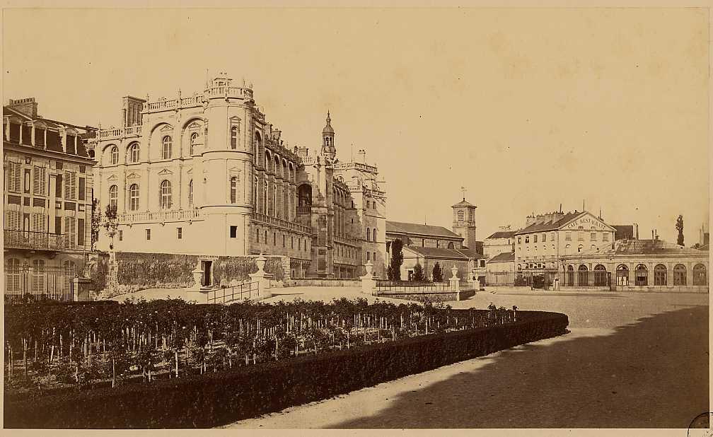 Charles Bossu dit Marville - Château de Saint-Germain-en-Laye - Angle Nord-Est, 1870. Tirage albuminé 