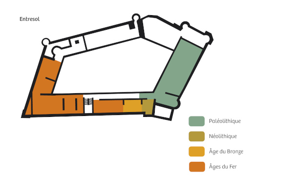 plan des salles de l'entresol