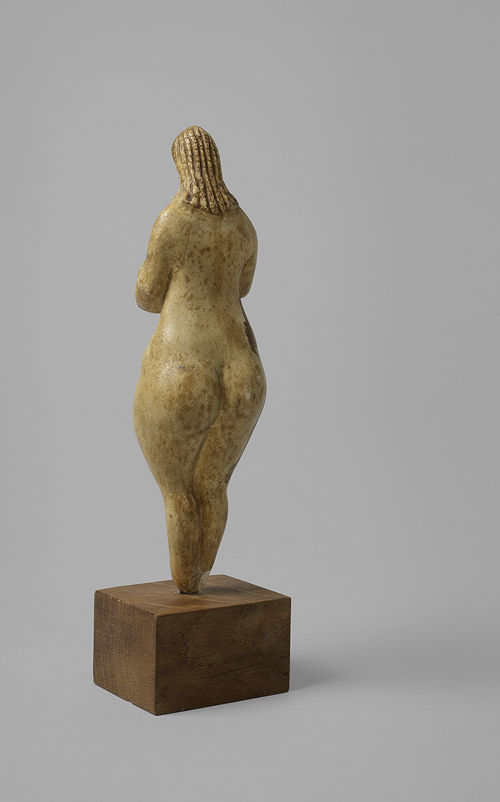 Reconstitution de la Dame de Brassempouy par Benoît-Claude Champion à partir de reproductions de la tête féminine de Brassempouy