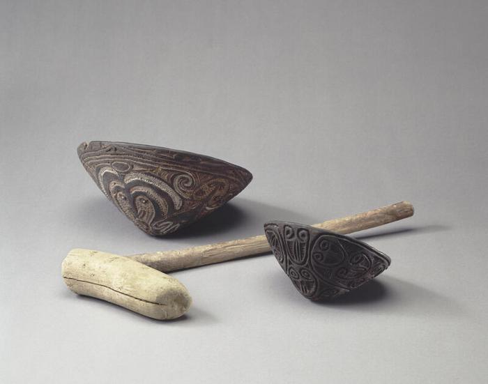 Grand maillet pour écraser la terre Papouasie-Nouvelle-Guinée