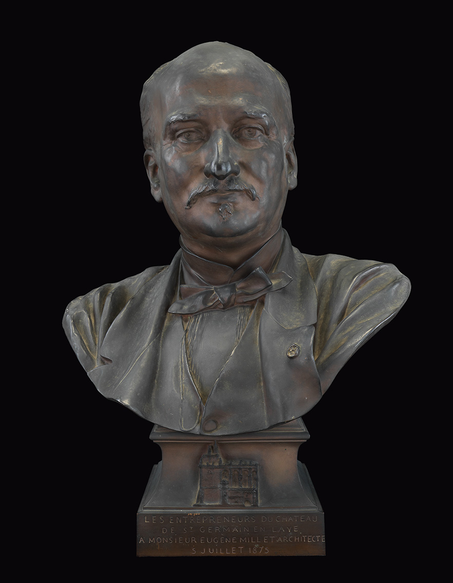 Eugène Millet par Henri Chapu. Buste en bronze