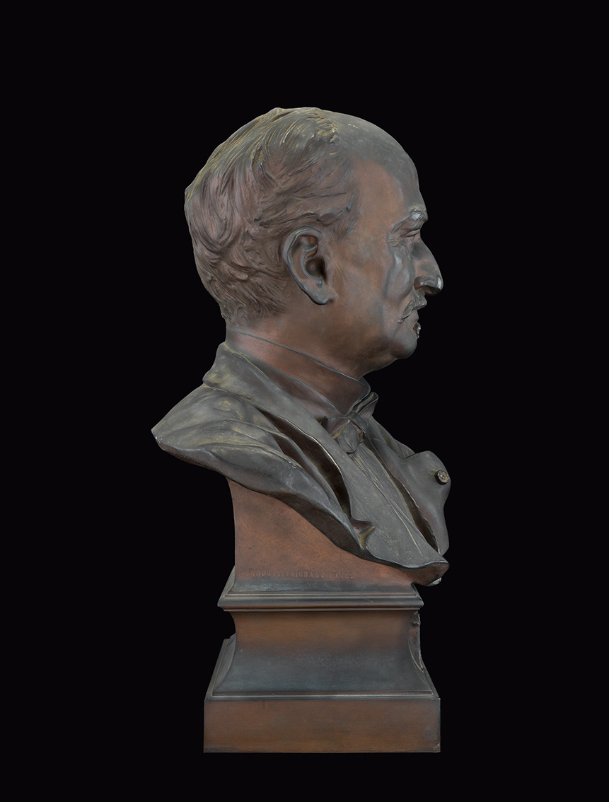 Eugène Millet par Henri Chapu (de profil)