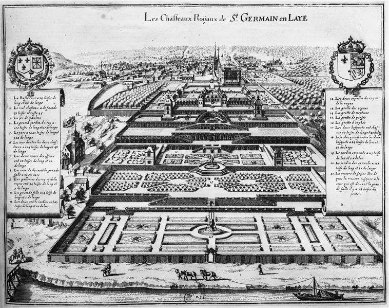 Le Château Neuf et le Château Vieux en 1614